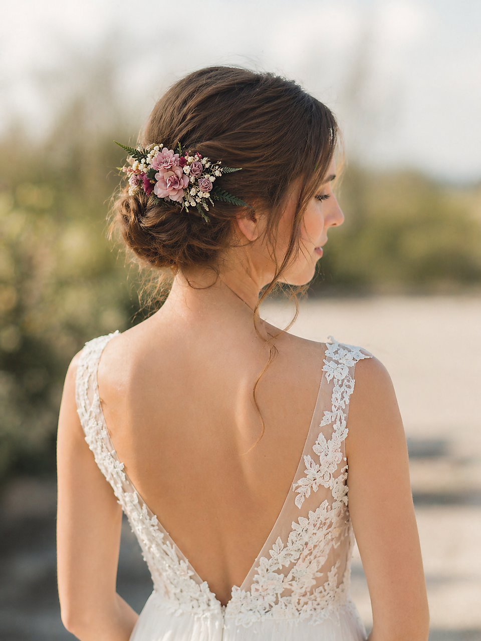 Kvetinový hrebienok "tiché večery"