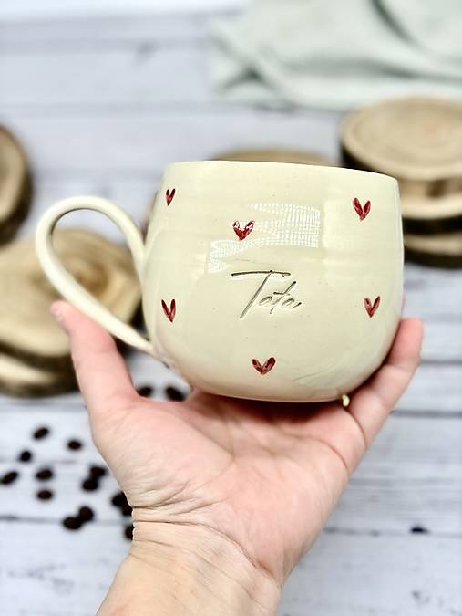 Love - veľká šálka na čaj tata limited (600ml, s uškom) ZĽAVA