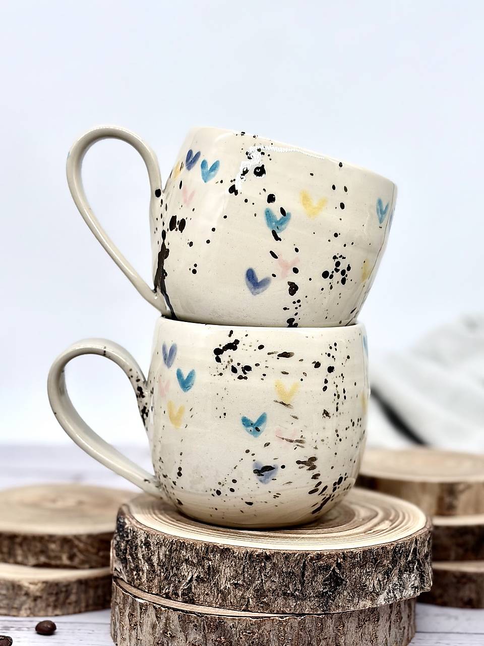 Srdiečka - šálka na čaj (400ml, s uškom)