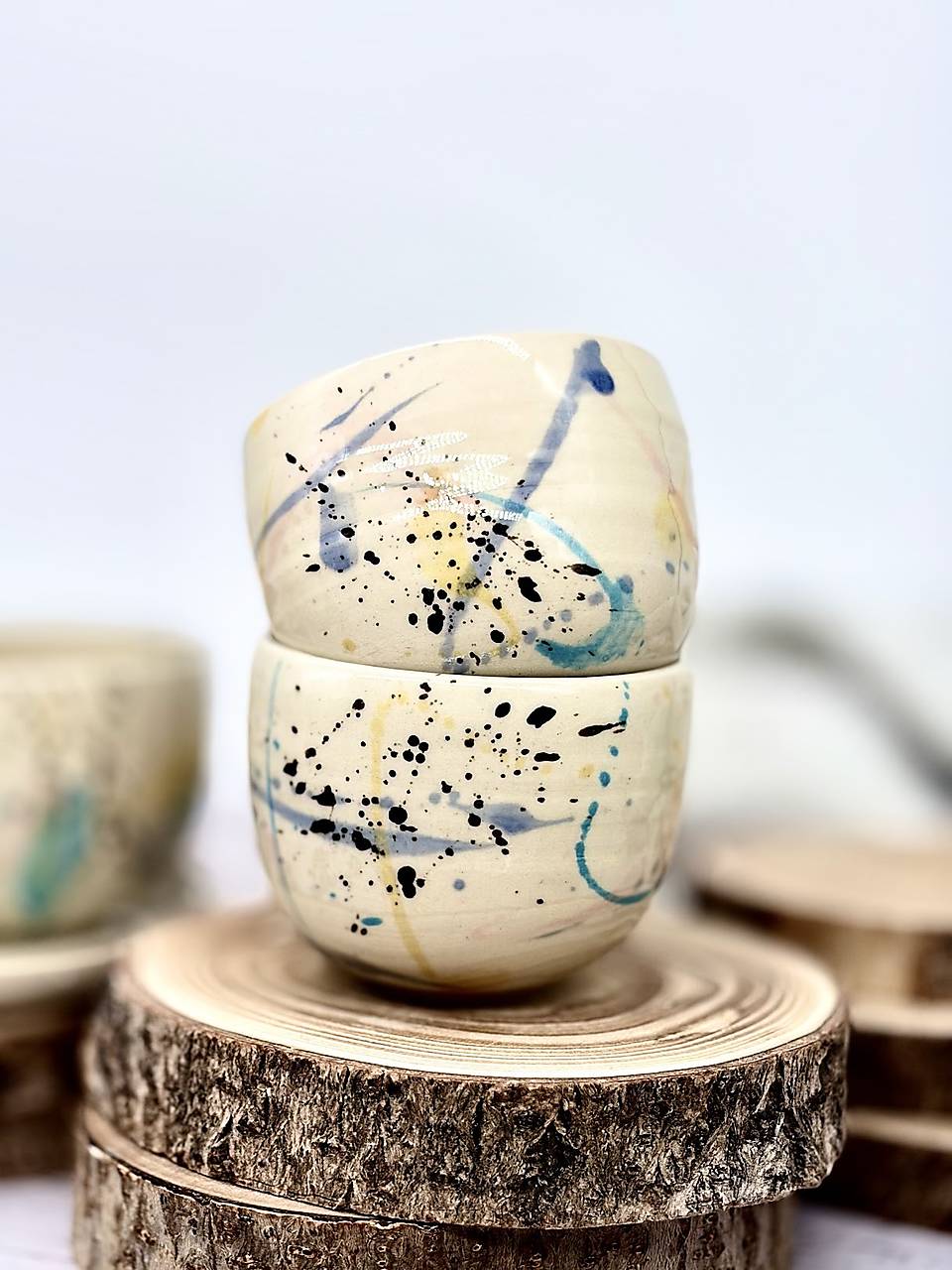 Fľaky - pohárik cappuccino (bez uška, 200ml)