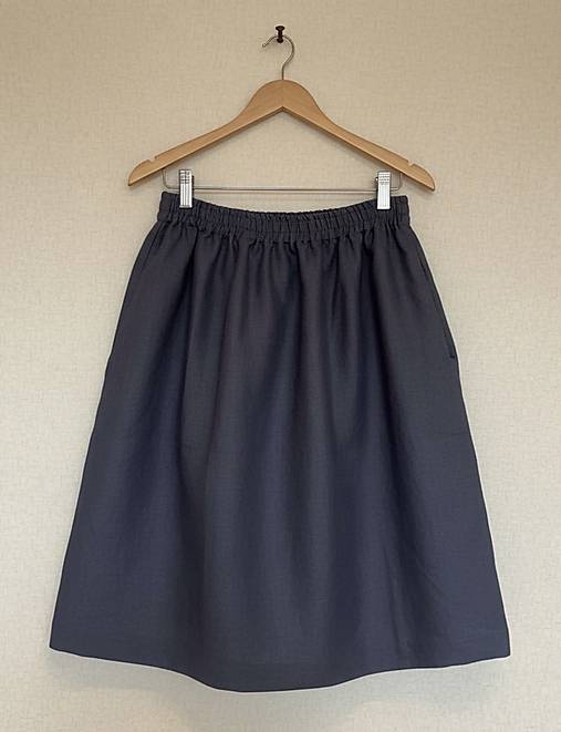 Ľanová sukňa (Modrá)