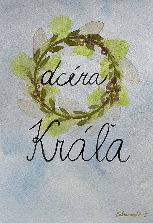 Dcéra Kráľa - akvarel