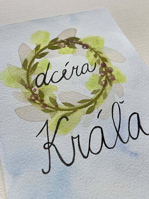 Dcéra Kráľa - akvarel