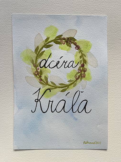 Dcéra Kráľa - akvarel