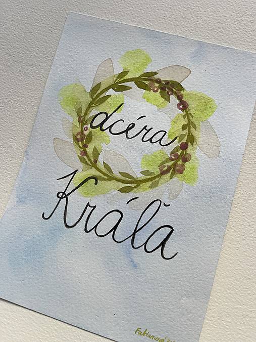 Dcéra Kráľa - akvarel