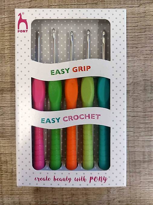 Sada háčikov Pony - EASY GRIP, 5ks
