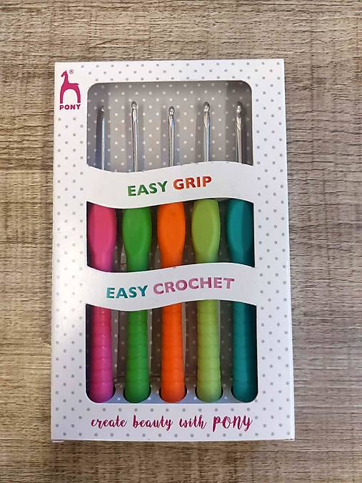 Sada háčikov Pony - EASY GRIP, 5ks