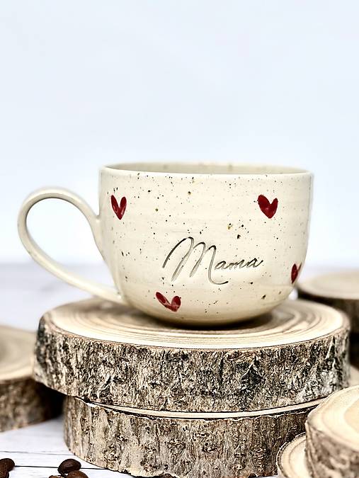 Dotty Love - šálka latte mama limited (280ml, s uškom)