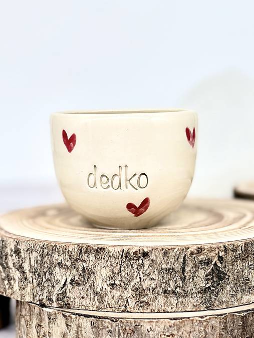 Love - pohárik espresso dedko (100ml, bez uška)