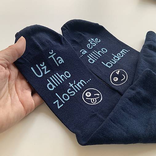 Maľované zamilované ponožky / k výročiu