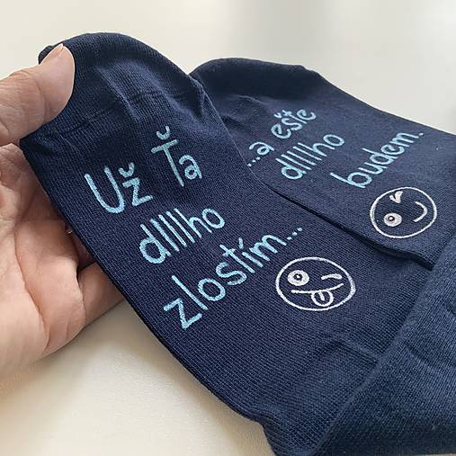 Maľované zamilované ponožky / k výročiu