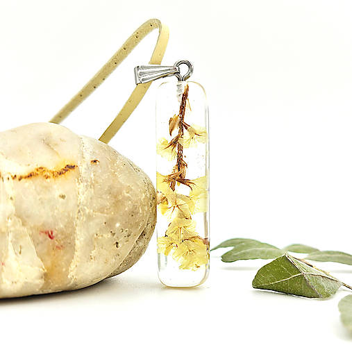 Náhrdelníky - Živicový prívesok _ Limonka - 18325616_