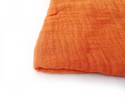 Šály a nákrčníky - "orange" bavlnený šál skladom:-) - 18325887_