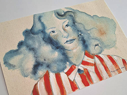 Grafika - Blue Mood - originál - 18328069_