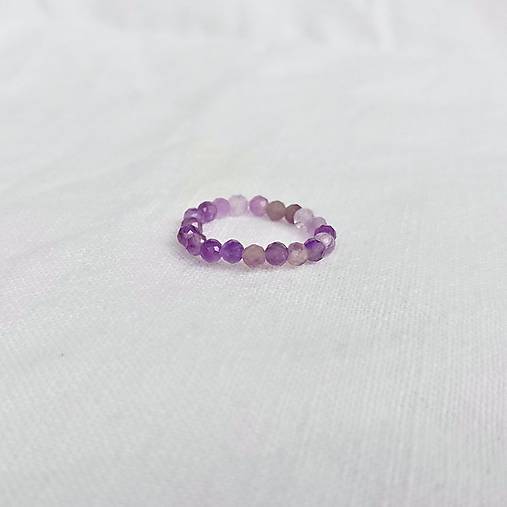 Prstene - Ametyst-Gemstone line prsteň - 18328367_