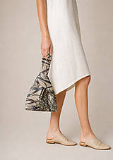 Kabelky - Kabelka SILKFLOWER / KNOT BAG kabelka do ruky / autorská potlač - 18328017_