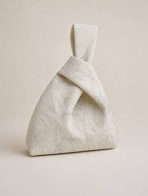 Kabelky - Kabelka SILKFLOWER / KNOT BAG kabelka do ruky / autorská potlač - 18328002_