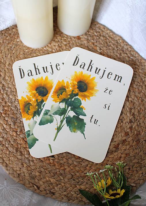 Papier - Pohľadnica ´´ ďakujem ´´ / thank you card - 18328994_