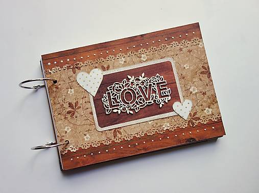 Papiernictvo - Svadobný album - kniha hostí A5 Love - 18328924_