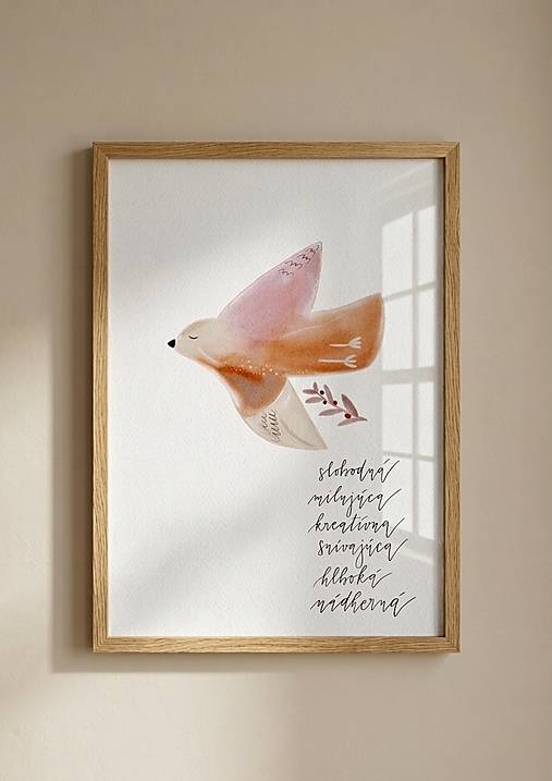 NÁDHERNÁ (vtáčik) - art print