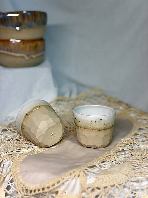 Keramický hrnček na Espresso Raw Gem Sand Drip