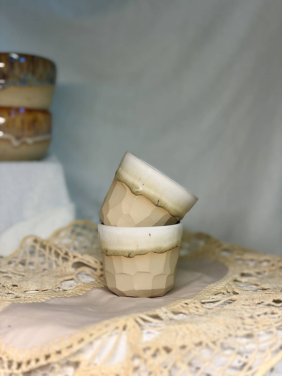 Keramický hrnček na Espresso Raw Gem Sand Drip