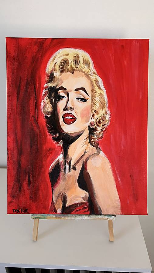 Obrazy - Červená ikona - Marilyn Monroe - 18329817_