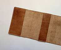 Papiernictvo - Kožený zápisník s vymeniteľným vnútrom A5 creamy brown - 18331474_