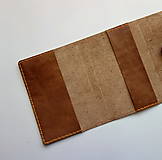 Papiernictvo - Kožený zápisník s vymeniteľným vnútrom A5 creamy brown - 18331475_
