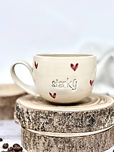 Nádoby - Love - šálka cappuccino starký (200ml, s uškom) - 18331745_
