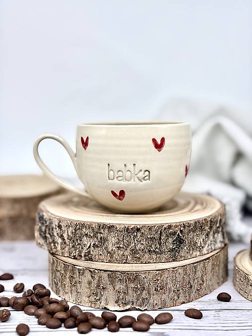 Love - šálka cappuccino babka (200ml, s uškom)
