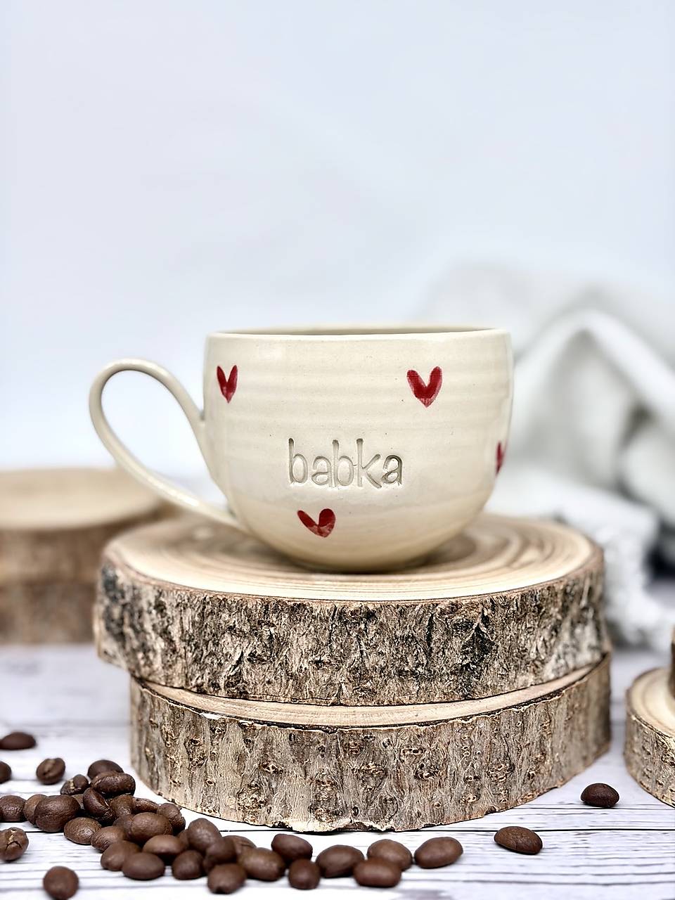 Love - šálka cappuccino babka (200ml, s uškom)