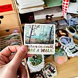 Papier - Samolepka / vodeodolná  "Take a Walk" - 18333383_