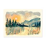 Papiernictvo - Pohľadnica " Jazero" - 18333518_