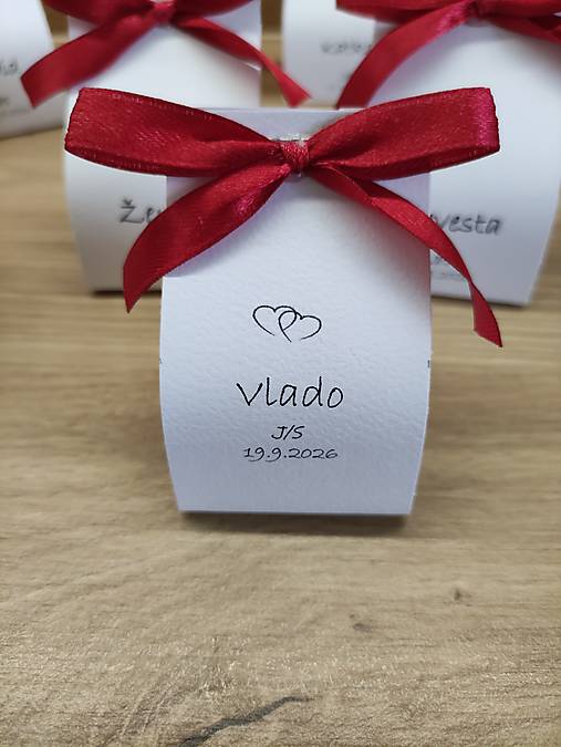 Svadobné darčeky/ menovky