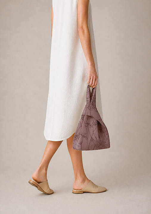 Kabelky - Kabelka SILKFLOWER / KNOT BAG kabelka do ruky / autorská potlač - 18332986_