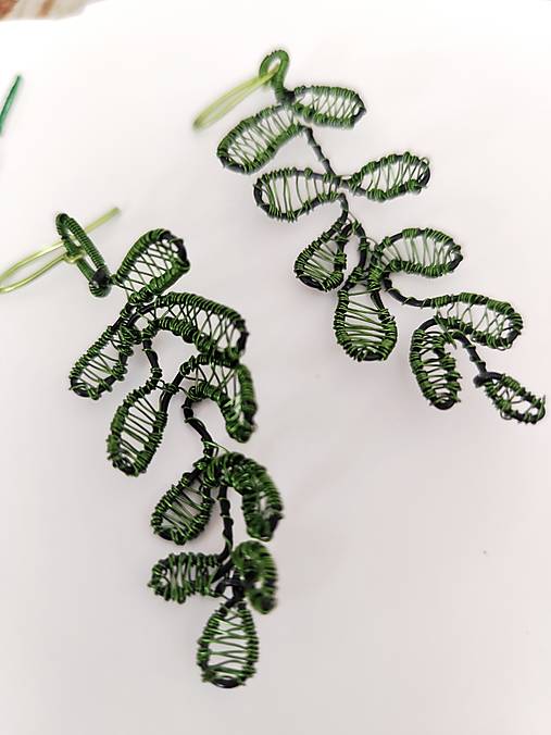 Náušnice - Listy - 18334376_