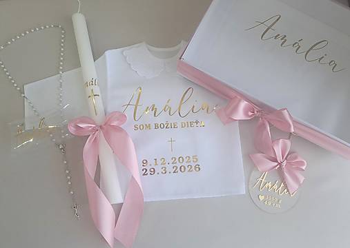 Detské oblečenie - Set ku krstu - 18334442_