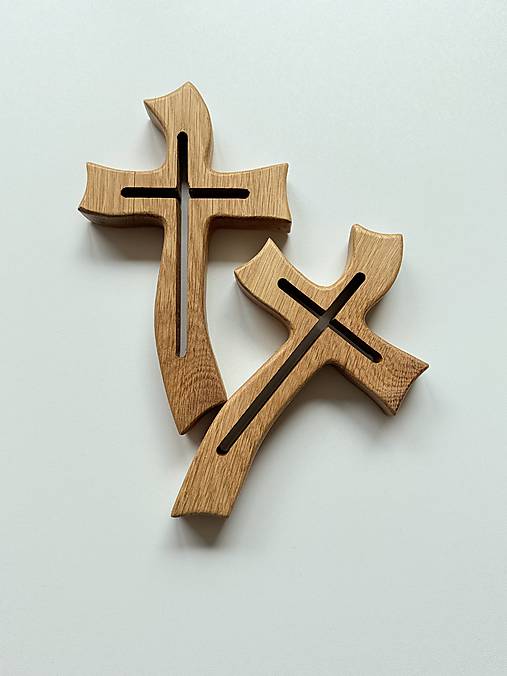 Drevený kríž - symbol viery z dreva (oliva) - „Holz Kreuz“