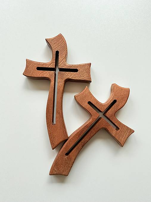 Drevený kríž - symbol viery z dreva (oliva) - „Holz Kreuz“