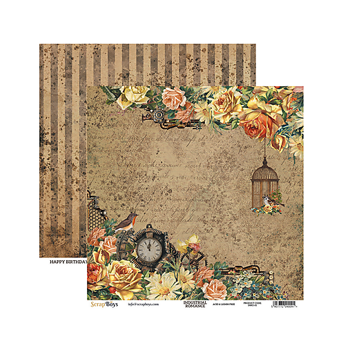 Papier - Obojstranný scrapbook papier INRO 01 - 18336650_