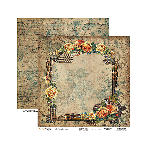 Papier - Obojstranný scrapbook papier INRO 03 - 18336946_