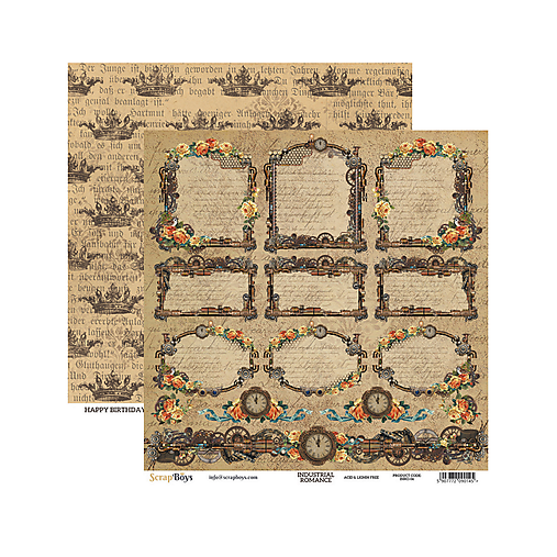 Papier - Obojstranný scrapbook papier INRO 06 - 18337204_