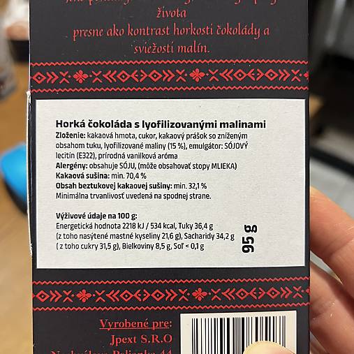 Čokolády POLONINKA