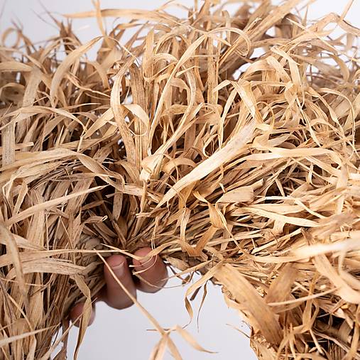 Prírodný veniec na dvere zo sušenej trávy 45 cm | moderný boho veniec handmade