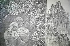 Kresby - Originálna perokresba - Dozvuky - 18343955_