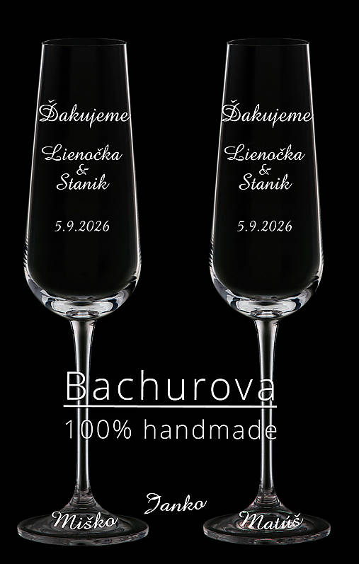 Nádoby - Svadobné poháre_za zakázku - 18342317_
