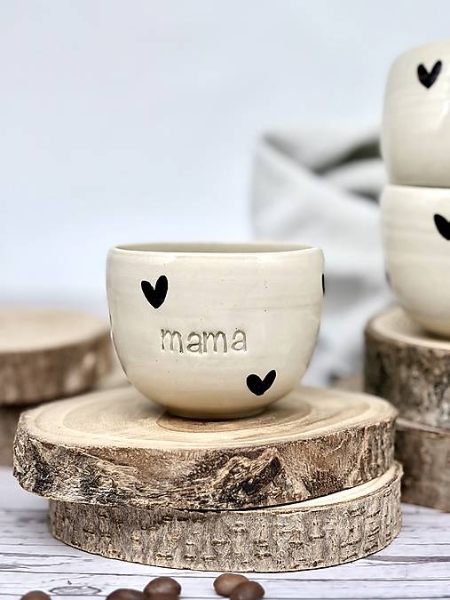 Noir Love - pohárik espresso mama (100ml, bez uška)