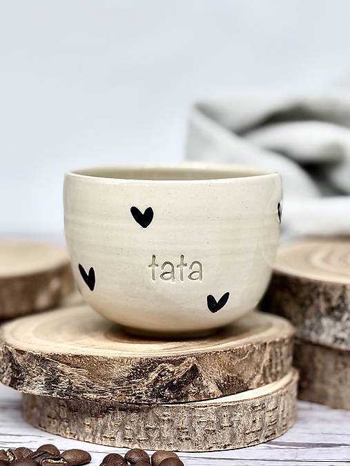 Noir Love - pohárik cappuccino tata (200ml, bez uška)