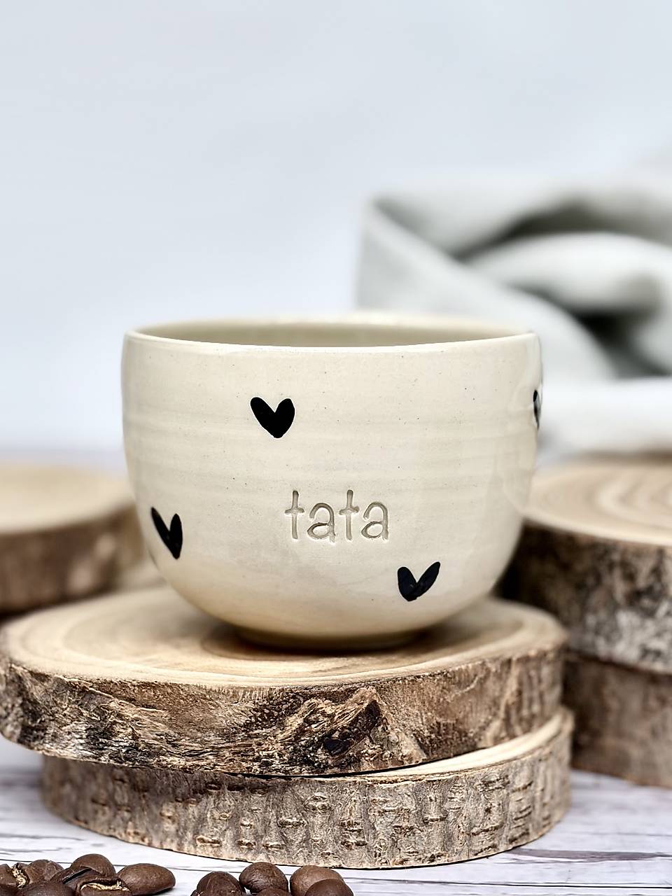 Noir Love - pohárik cappuccino tata (200ml, bez uška)